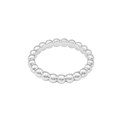 Bague Alliance VAN CLEEF & ARPELS Perlée MM en or blanc