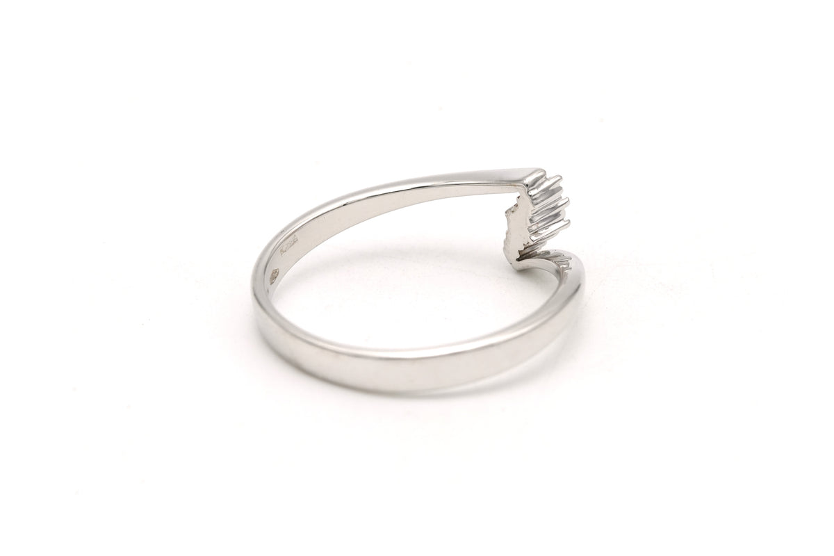 Bague Toi & Moi en or blanc et diamants
