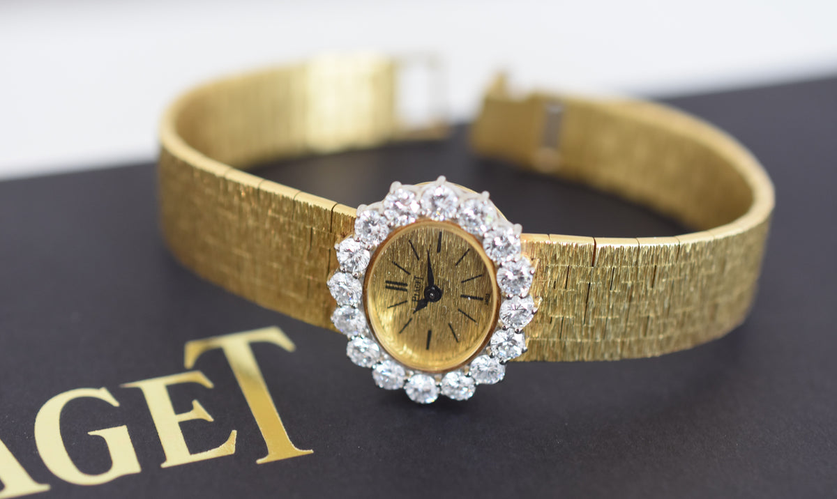 Montre PIAGET en or jaune et diamants