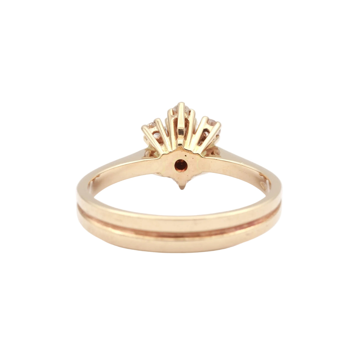 Bague Marguerite en or jaune et diamants