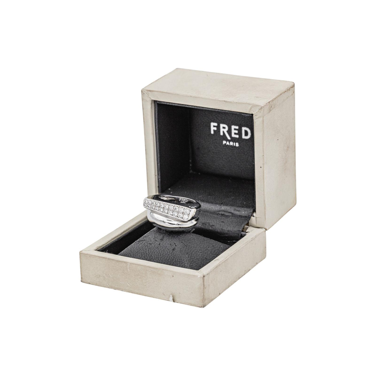 Fred Bague Success Or blanc Diamant