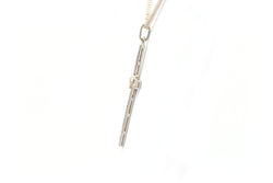 Pendentif en or blanc et diamants
