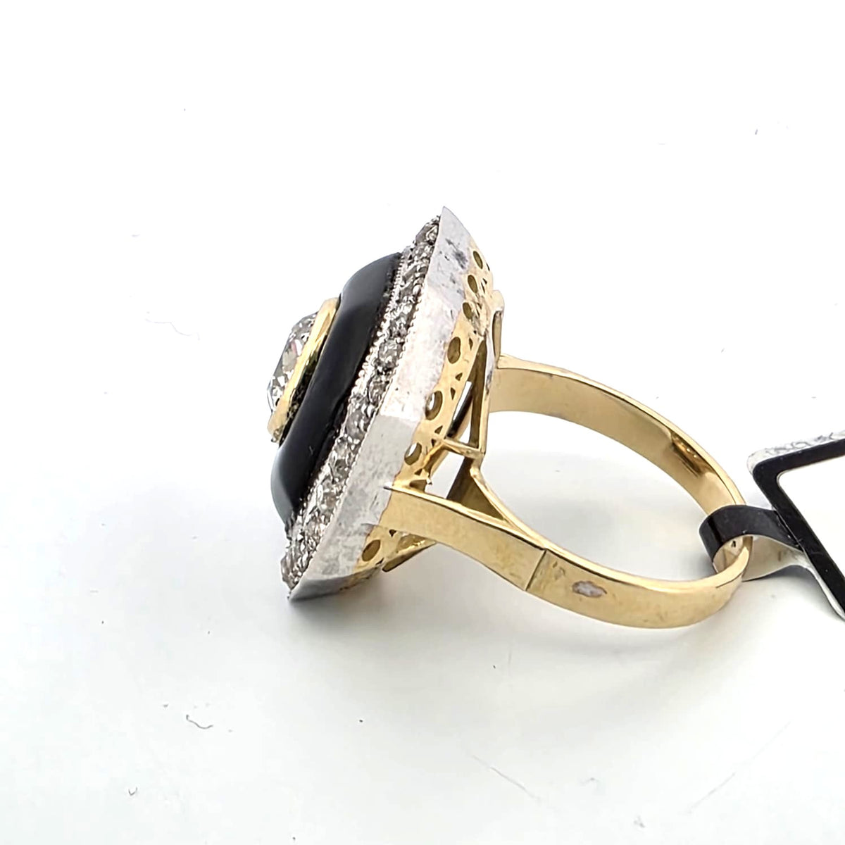 Bague Entourage en or blanc, or jaune et diamatns