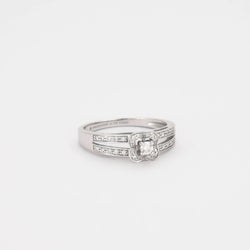 Bague Solitaire MAUBOUSSIN Chance of Love n°1 en or blanc et diamants