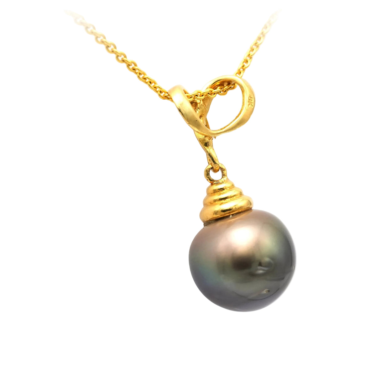 Pendentif en or jaune et perle