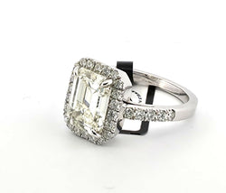 Bague Entourage en or blanc et diamants