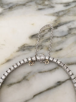 Bracelet Ligne en platine et diamants