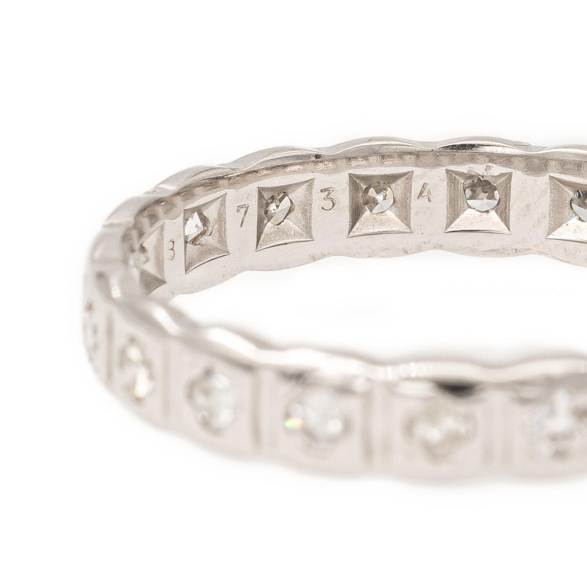 Bague Alliance Or blanc Diamant