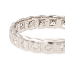 Bague Alliance Or blanc Diamant
