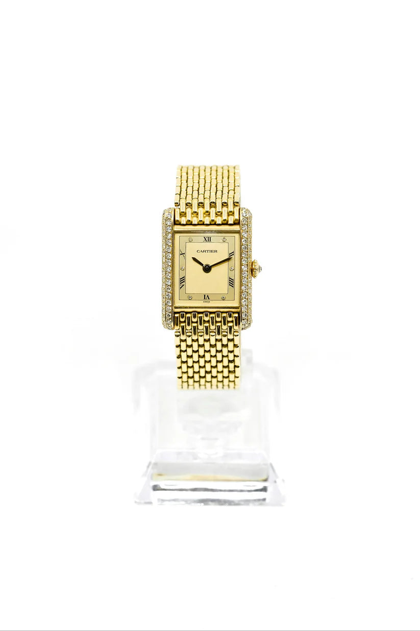 Cartier Tank Louis - Diamants grain de riz - Mécanique