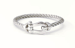 Bracelet FRED Force 10 en or blanc et acier