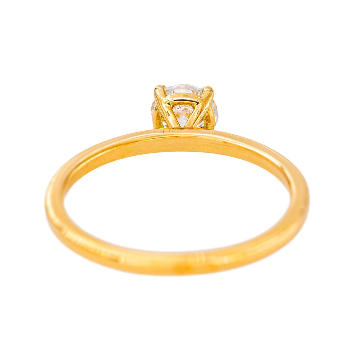 Bague Solitaire Or jaune  Diamant