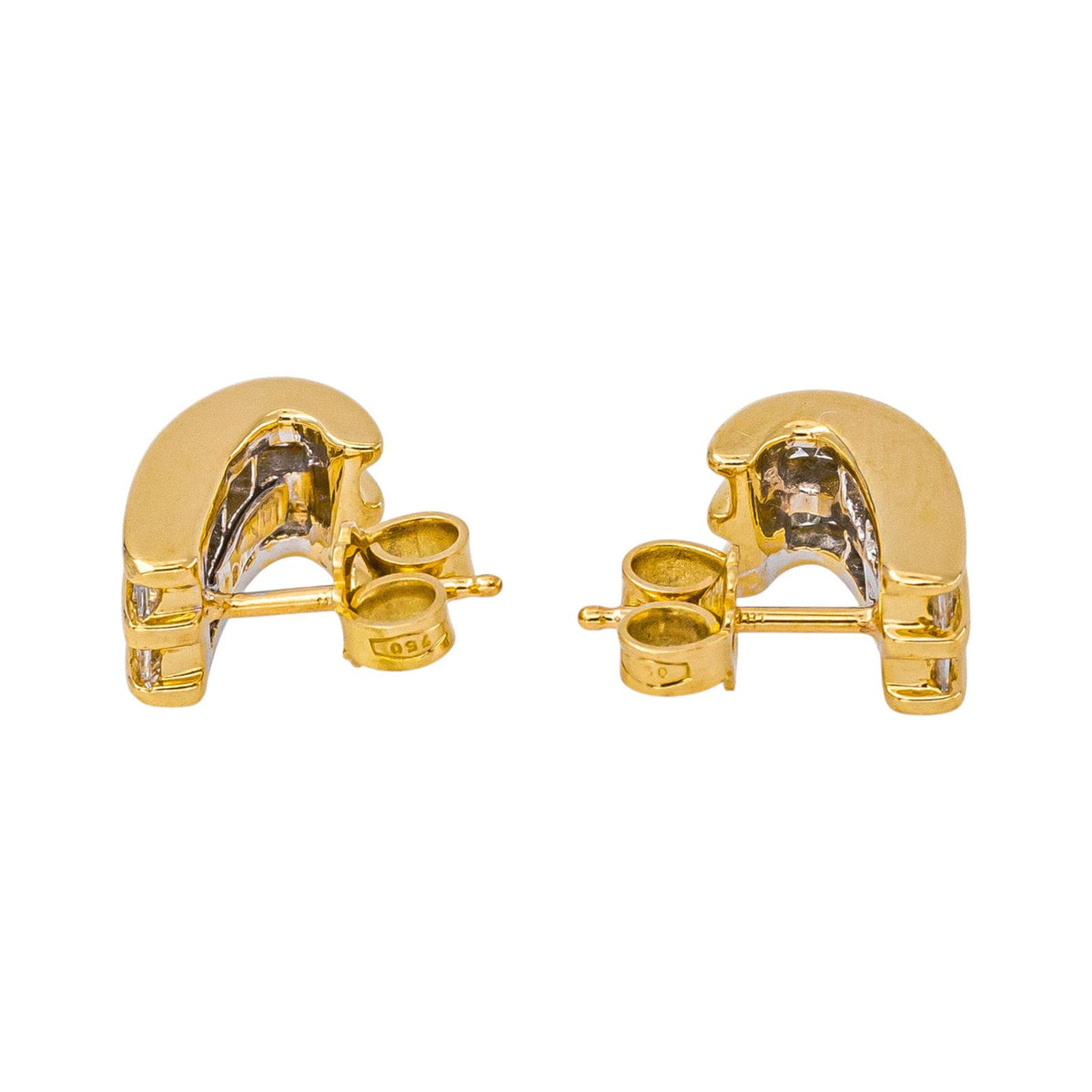 Boucles d'oreilles Or jaune Diamant