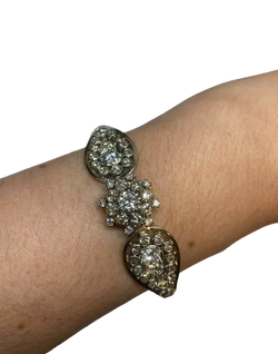 Bracelet en or blanc et diamants