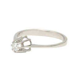 Bague Solitaire en or blanc et diamant
