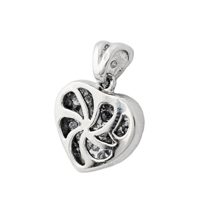 Pendentif en or blanc et diamants
