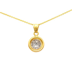 Pendentif en or jaune et diamants