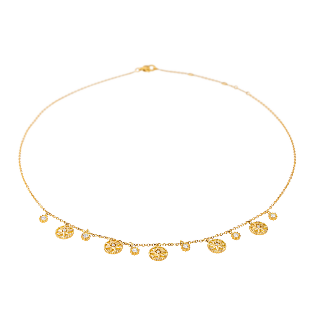 Dior Collier Rose des vents Or jaune Diamant