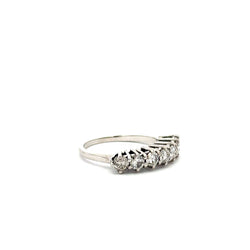 Bague Alliance en or blanc et diamants