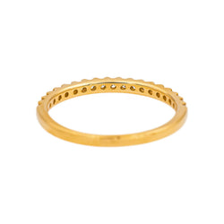 Bague  Demi-alliance  Or jaune Diamant