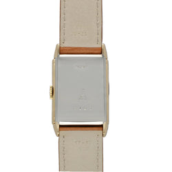 Montre JAEGER LECOULTRE Reverso Vintage en or blanc, or jaune et cuir