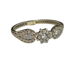 Bracelet en or blanc et diamants