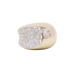 Bague Jonc FRED Candy en or blanc et diamants