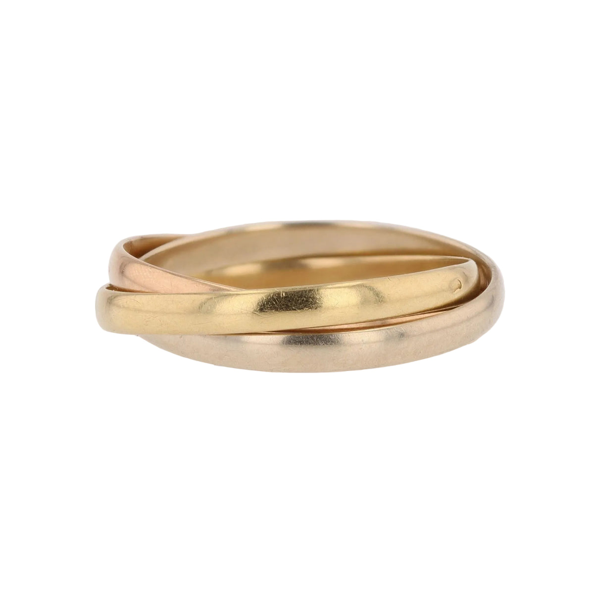 Bague Alliance en or blanc, or jaune et or rose
