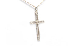 Pendentif en or blanc et diamants
