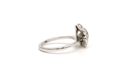 Bague Marguerite en or blanc et diamants