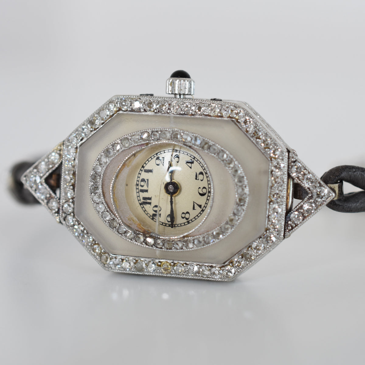 Vacheron Constantin exceptionnelle Période art-déco 1920-1925, platine (950), or blanc 18 carats et diamants