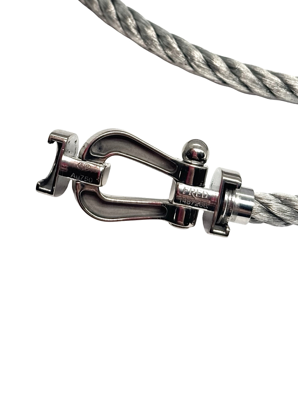 Bracelet Souple FRED Force 10 en or blanc