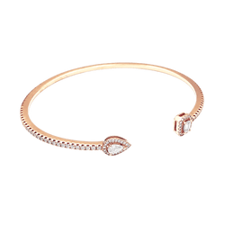 Bracelet Jonc MESSIKA My Twin Pavé PM en or rose et diamants