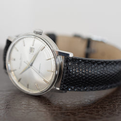 Montre IWC Classique en acier et cuir