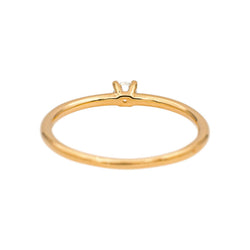 Bague Solitaire Or jaune Diamant