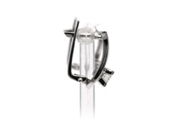 Boucles d'oreilles Dormeuses en or blanc et diamants