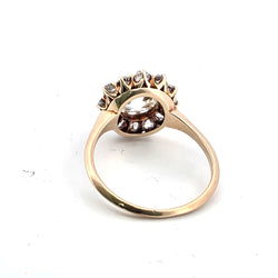 Bague Entourage en or jaune et diamants