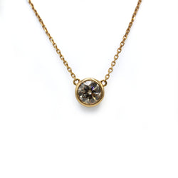Collier Pendentif en or rose et diamant