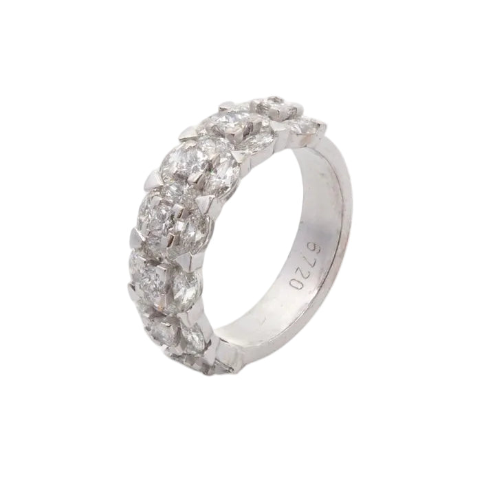 Bague Alliance en or blanc et diamants