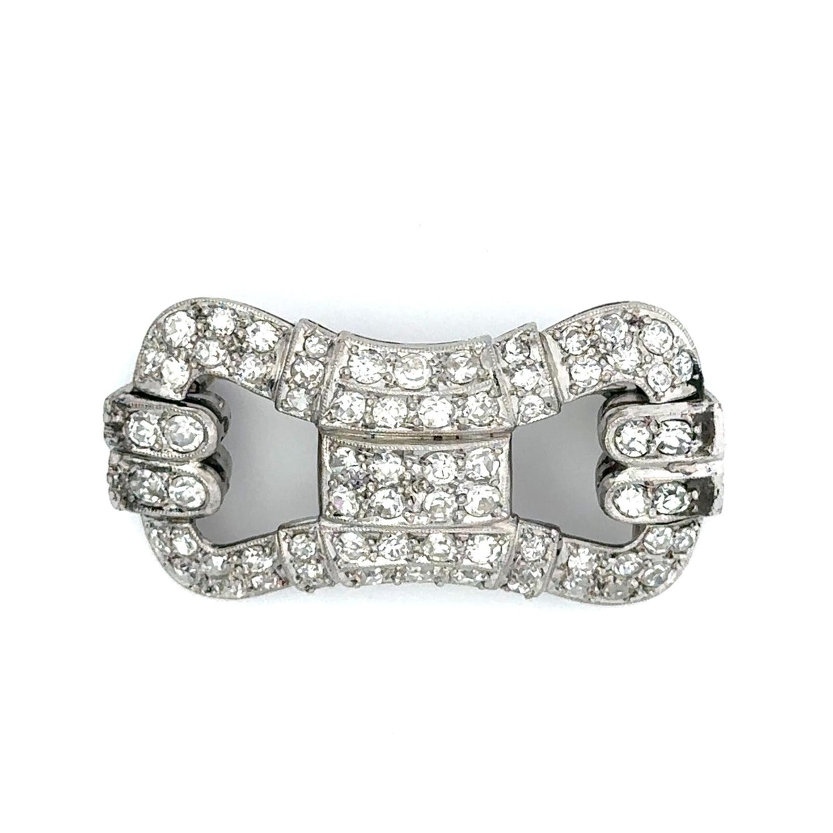 Broche Épingle en or blanc et diamants