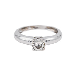 Bague Solitaire Or blanc Diamant