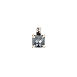 Pendentif DAVID YURMAN en argent, hématite et diamant