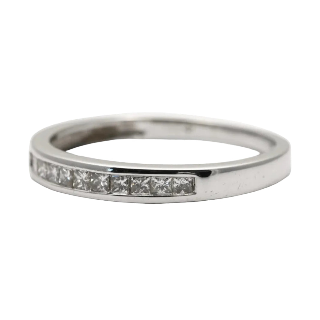 Bague Alliance en or blanc et diamants