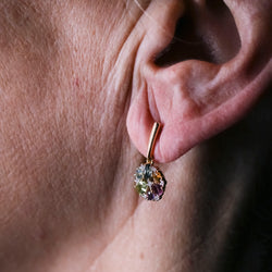 Boucles d'oreilles Clip RAINBOW en or jaune et diamants