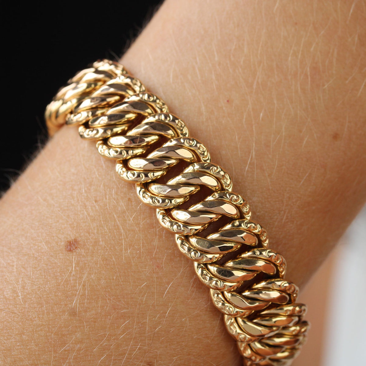 Bracelet Maille en or rose