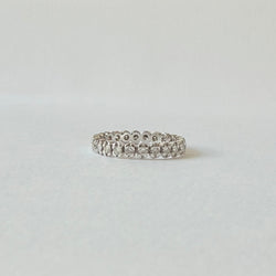 Bague Alliance en or blanc et diamants