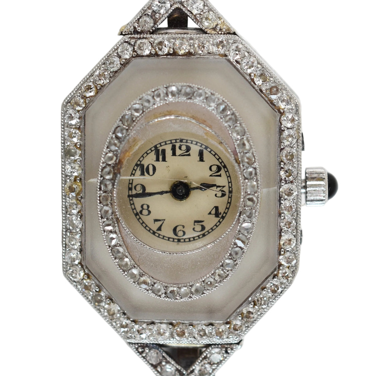 Vacheron Constantin exceptionnelle Période art-déco 1920-1925, platine (950), or blanc 18 carats et diamants
