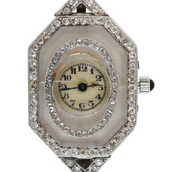 Vacheron Constantin exceptionnelle Période art-déco 1920-1925, platine (950), or blanc 18 carats et diamants