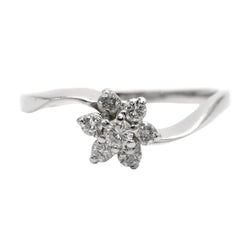 Bague Marguerite en or blanc et diamants