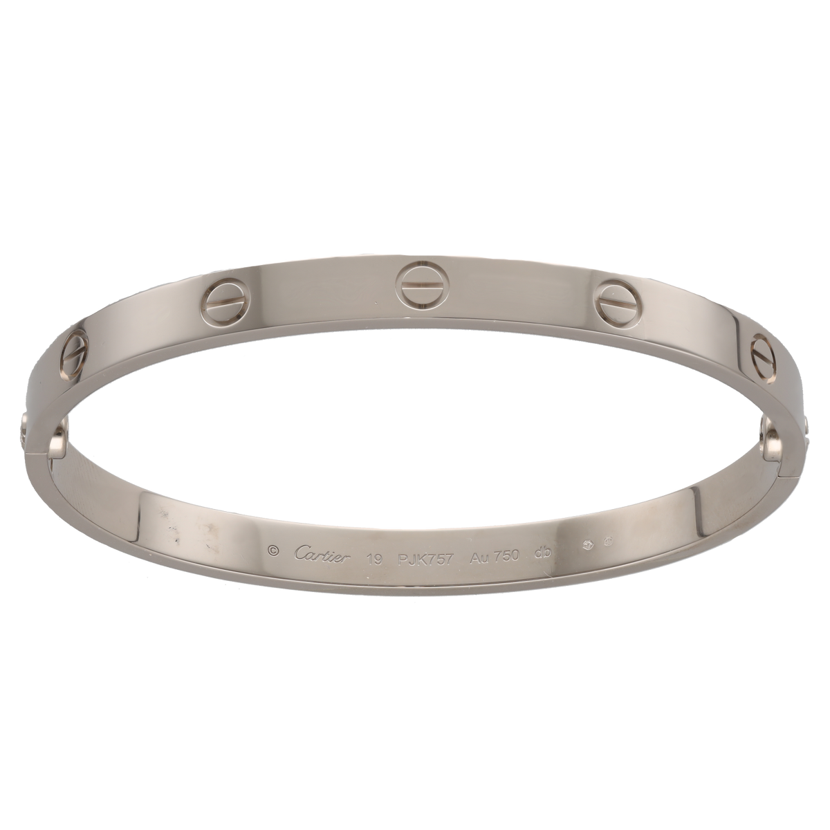 Bracelet Jonc CARTIER Love en or blanc